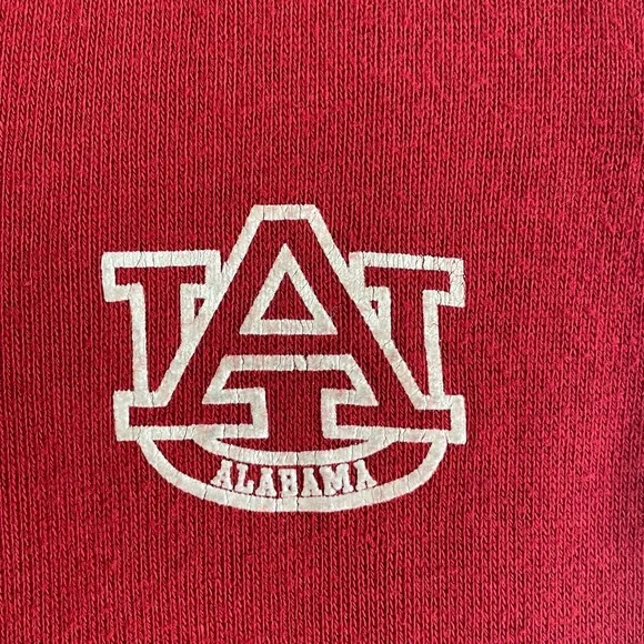 Vtg Alabama Football V-Neck Long Sleeve Sweater Crimson White Roll Tide Artex UA - Picture 6 of 16